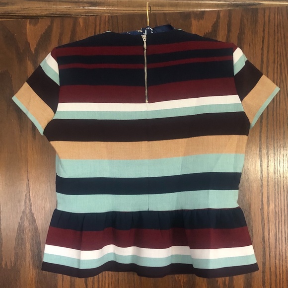 Striped Zara Peplum Blouse - Picture 2 of 2